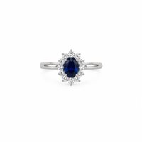 Ringe Crivelli Dame in Weißgold Zaffiro blu 326-AN-1000-6-4